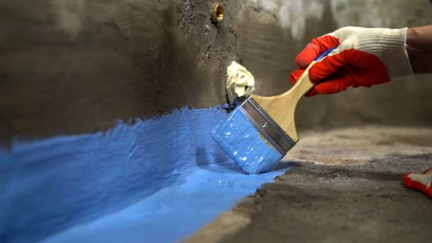 Commercial Waterproofing project at a Jeffersonville, OH business property by SJ Waterproofing Pros